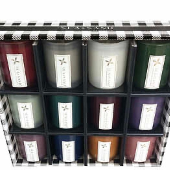 SEA & SAND 4 OZ SCENTED VOTIVE CANDLES, SET OF 12 - Picture 3 of 5